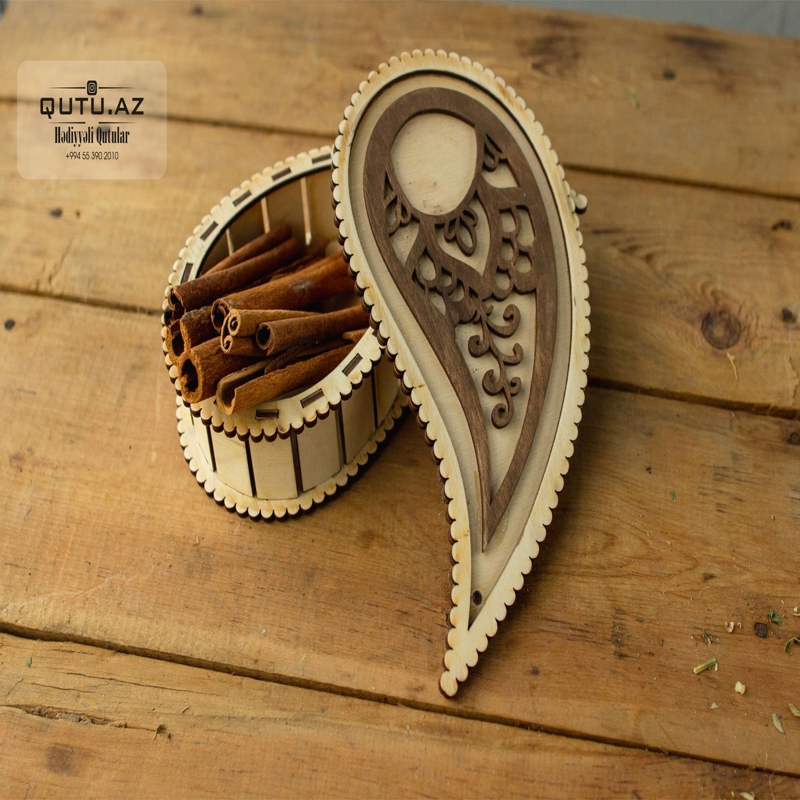 طرح جعبه چوبی یین یانگ مناسب برای استفاده در دستگاه های cnc چوب و cnc لیزر - laser cut wood yin yang box cdr file