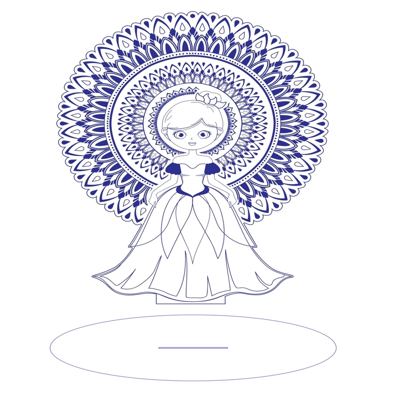 طرح عروس چوبی مناسب برای استفاده در دستگاه های cnc چوب و cnc لیزر - laser cut wooden bride cdr file