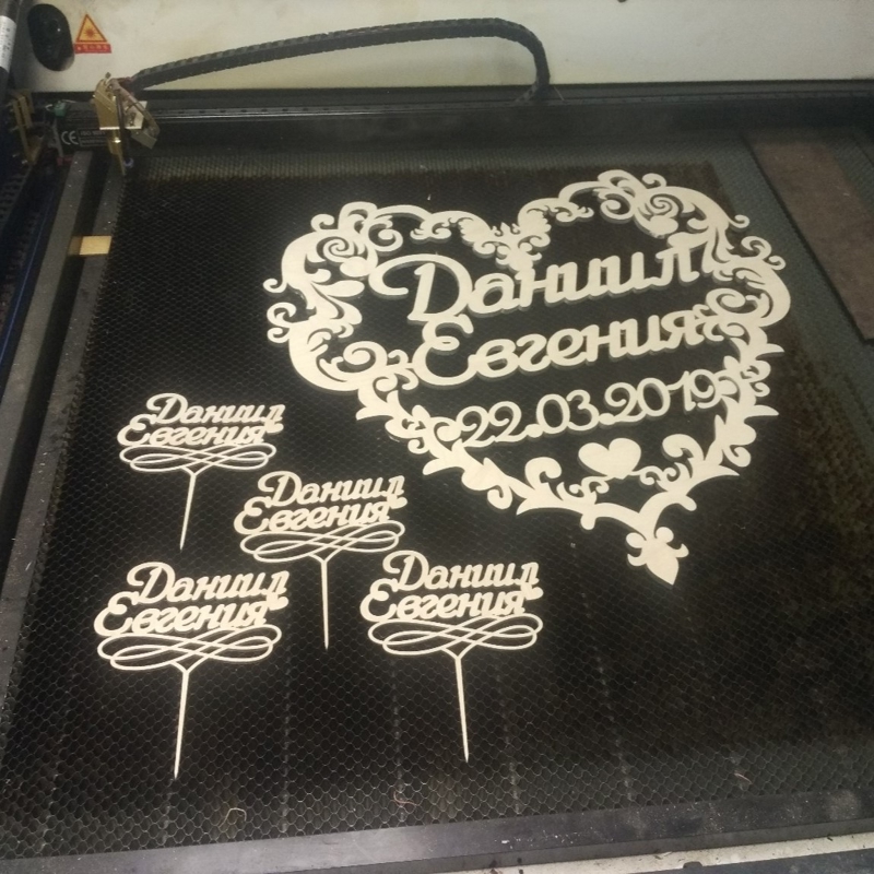 طرح تزئینات عروسی مناسب برای استفاده در دستگاه های cnc چوب و cnc لیزر - laser cut wedding decor cdr file