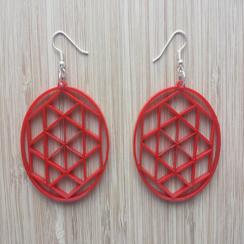 طرح قالب‌های گوشواره با مناسب برای استفاده در دستگاه های cnc چوب و cnc لیزر - laser cut earring templates dxf file