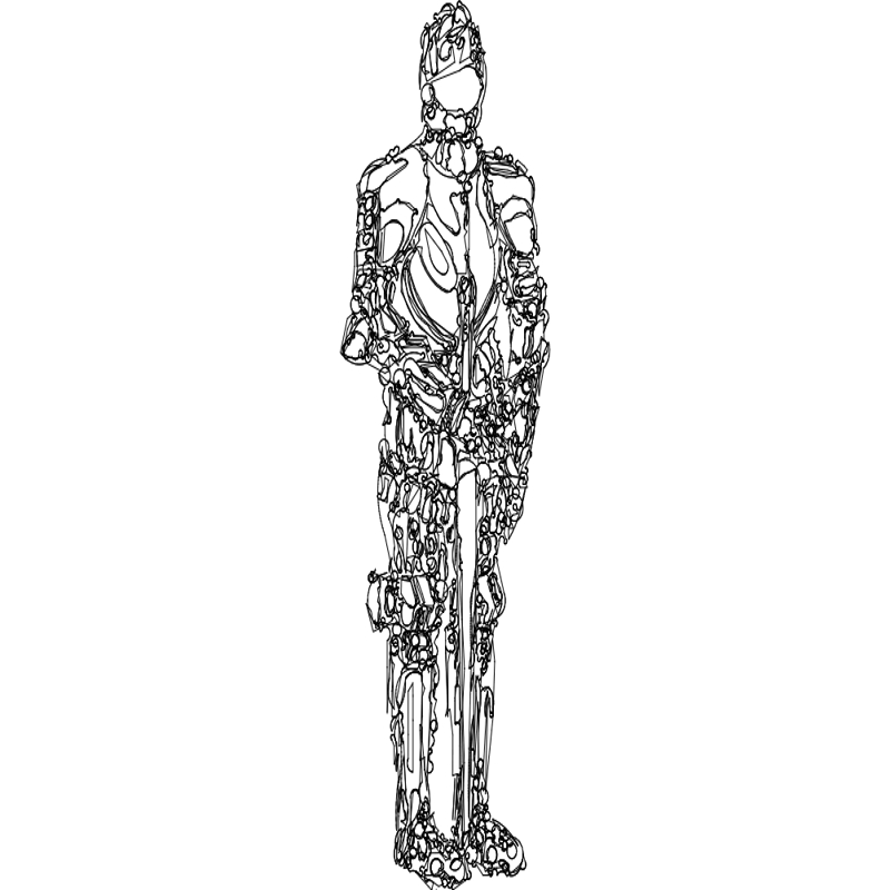 طرح زره‌پوش مناسب برای استفاده در دستگاه های cnc چوب و cnc لیزر - armorsuit dxf file