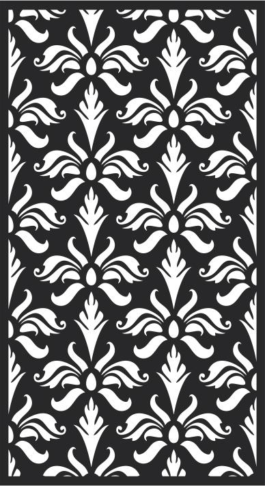 طرح با طرح گل بدون درز و وکتور مناسب برای استفاده در دستگاه های cnc چوب و cnc لیزر - seamless vector floral pattern cdr file