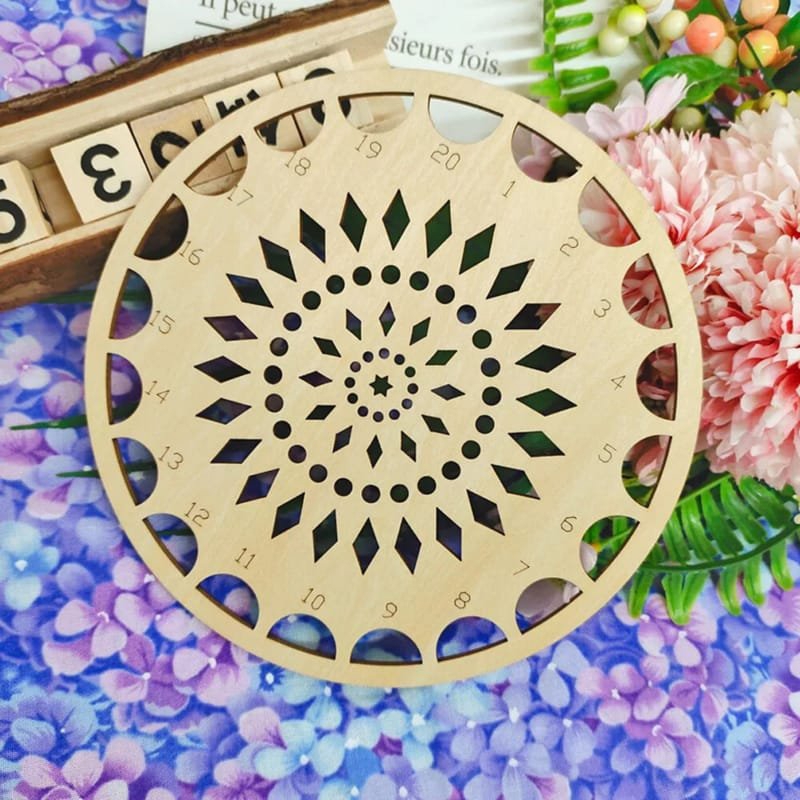 طرح سازمان دهنده نخ گلدوزی ، نگهدارنده بخیه متقاطع، مرتب کننده نخ مناسب برای استفاده در دستگاه های cnc چوب و cnc لیزر - laser cut embroidery floss organizer cross stitch holder thread sorter