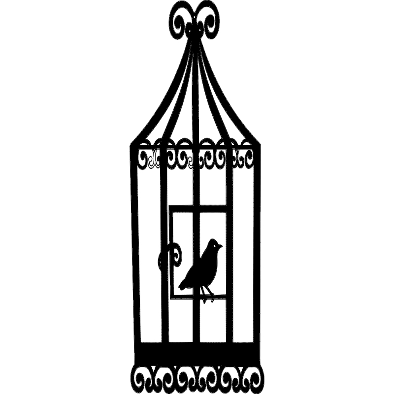 طرح قفس پرنده شماره ۲ مناسب برای استفاده در دستگاه های cnc چوب و cnc لیزر - bird cage 2 dxf file