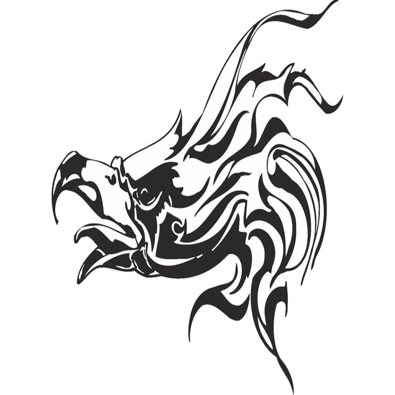 طرح تصویر برداری از سر عقاب مناسب برای استفاده در دستگاه های cnc چوب و cnc لیزر - vector illustration of eagle head cdr file