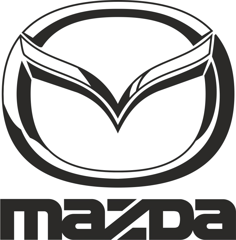 طرح وکتور لوگوی مشکی مزدا مناسب برای استفاده در دستگاه های cnc چوب و cnc لیزر - mazda black vector logo cdr file