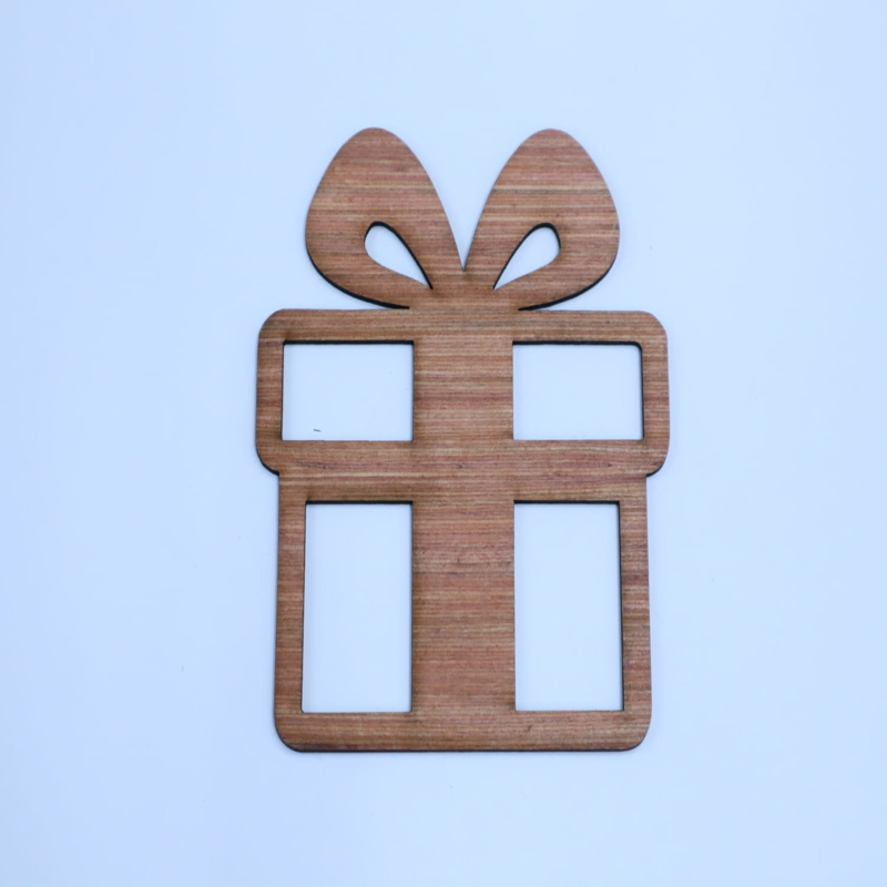 طرح جعبه کادو طرح چوب ناتمام مناسب برای استفاده در دستگاه های cnc چوب و cnc لیزر - gift box laser cut unfinished wood cutout shape cdr file