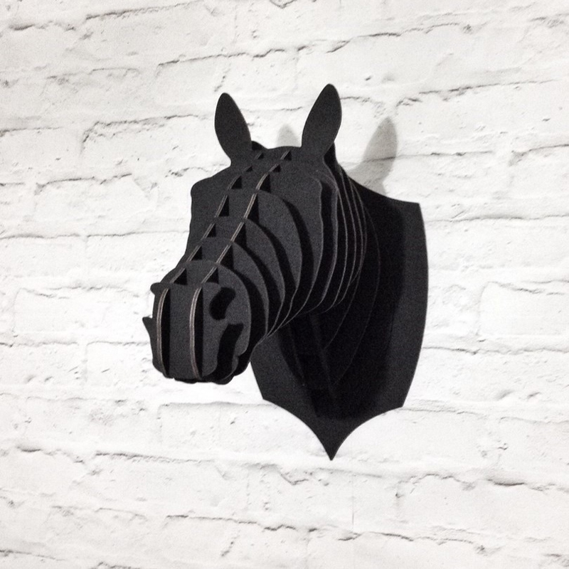 طرح سر اسب برای نصب روی دیوار مناسب برای استفاده در دستگاه های cnc چوب و cnc لیزر - laser cut horse head wall mount cdr file
