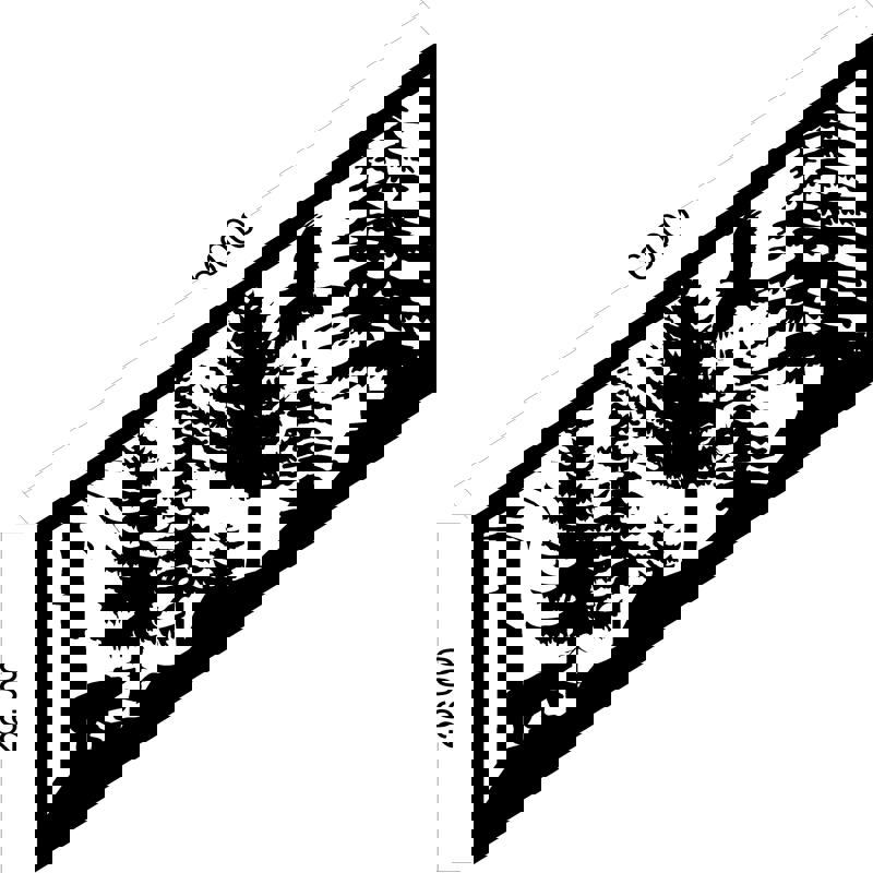 طرح نرده راه پله طرح پلاسما آرت مناسب برای استفاده در دستگاه های cnc چوب و cnc لیزر - plasma art stair railing panel design dxf file