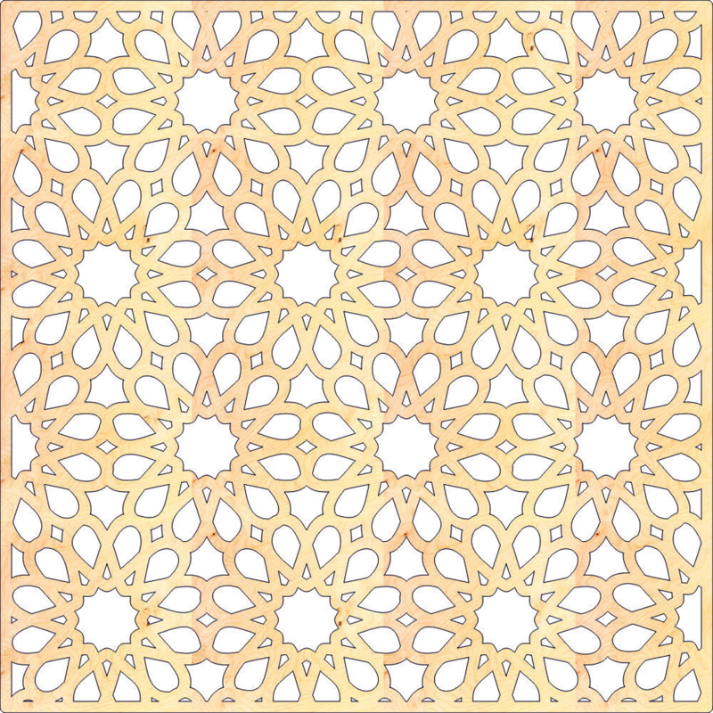طرح و الگوی جالی عربی مناسب برای استفاده در دستگاه های cnc چوب و cnc لیزر - laser cut arabic jali design pattern cdr file