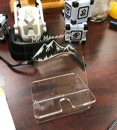 طرح پایه گوشی اکریلیک خام مناسب برای استفاده در دستگاه های cnc چوب و cnc لیزر - laser cut blank acrylic phone stand cdr file