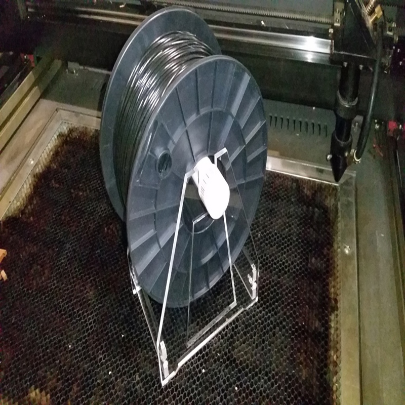 طرح نگهدارنده قرقره فیلامنت مناسب برای استفاده در دستگاه های cnc چوب و cnc لیزر - laser cut filament spool holder cdr file