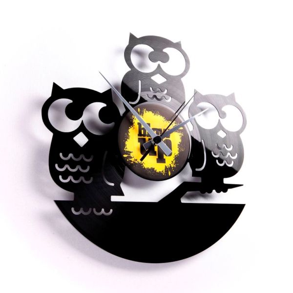 طرح ساعت دیواری دیسکو با فرمت gufi مناسب برای استفاده در دستگاه های cnc چوب و cnc لیزر - disco wall clock gufi dxf file