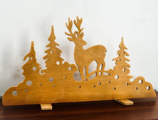 طرح تزئینات پنجره کریسمس مناسب برای استفاده در دستگاه های cnc چوب و cnc لیزر - laser cut christmas window decorations cdr file