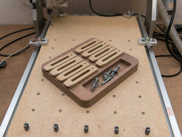 طرح سینی گیره روتر cnc مناسب برای استفاده در دستگاه های cnc چوب و cnc لیزر - cnc router clamp tray dxf file