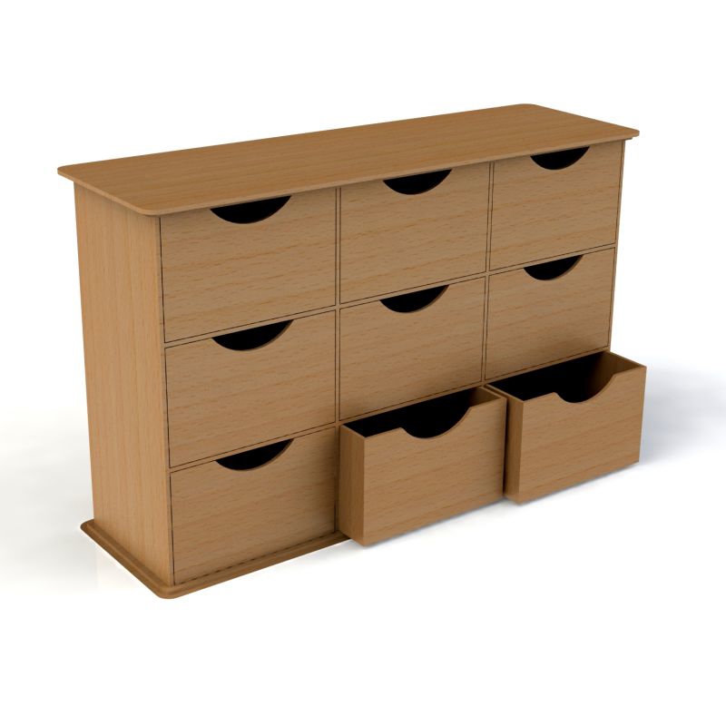 طرح ام دی اف استانته مدل ag2 مناسب برای استفاده در دستگاه های cnc چوب و cnc لیزر - estante mdf ag 2 dxf file