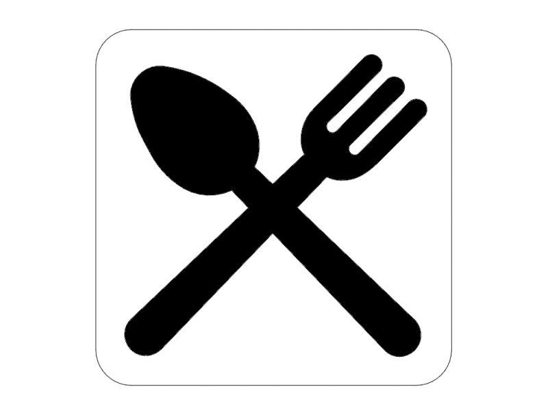 طرح تابلوی راهنمای رستوران مناسب برای استفاده در دستگاه های cnc چوب و cnc لیزر - restaurant road signs dxf file