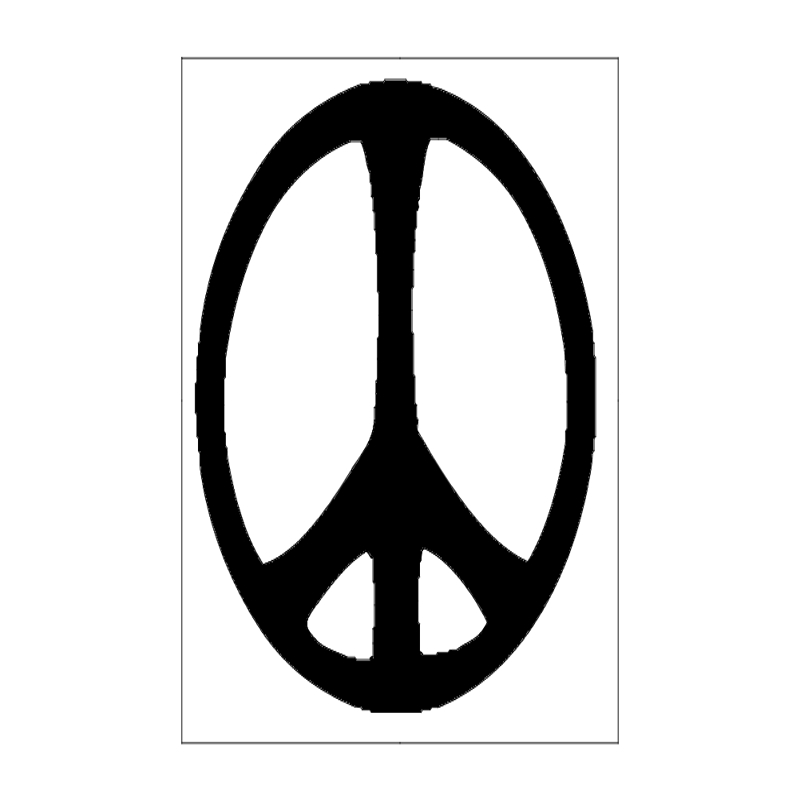 طرح صلح مناسب برای استفاده در دستگاه های cnc چوب و cnc لیزر - peace dxf file