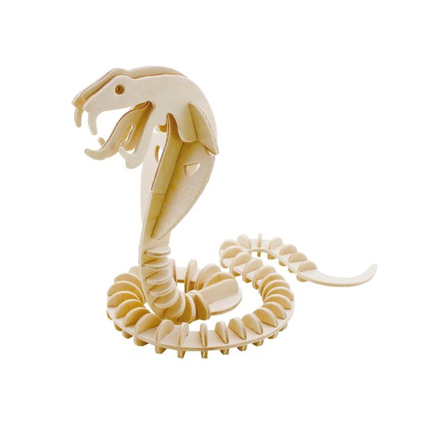 طرح فایل dwg پازل چوبی سه بعدی مار مناسب برای استفاده در دستگاه های cnc چوب و cnc لیزر - laser cut snake 3d wooden puzzle dwg file