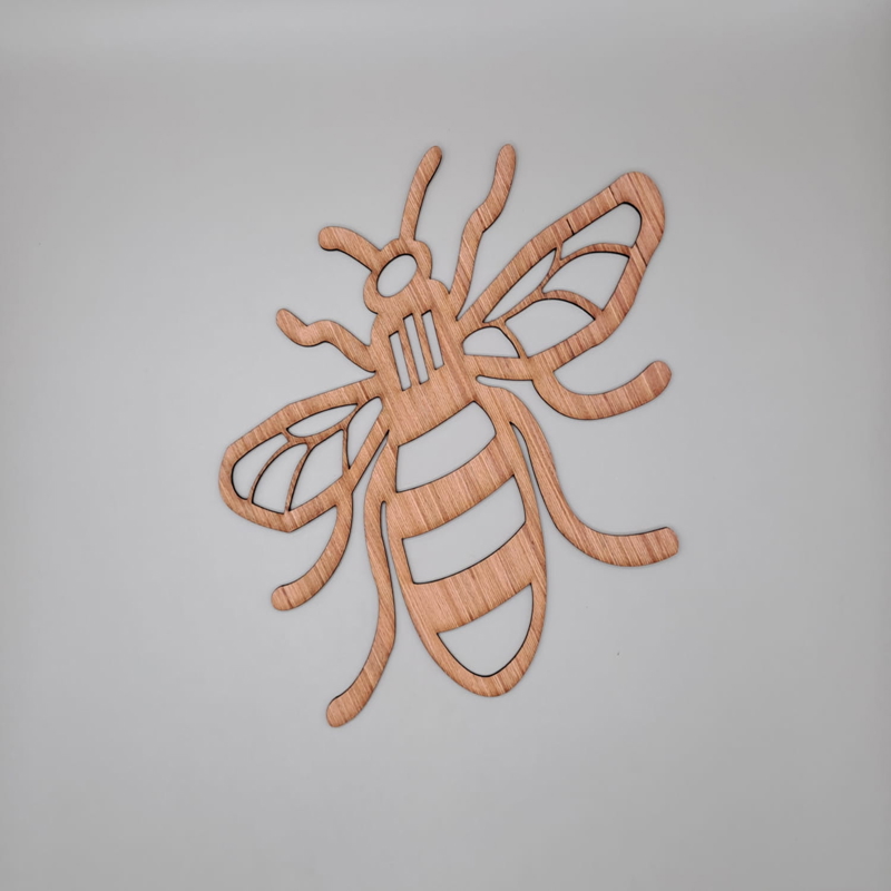 طرح زنبور چوبی برای کاردستی مناسب برای استفاده در دستگاه های cnc چوب و cnc لیزر - laser cut wooden bee shape for crafts cdr file
