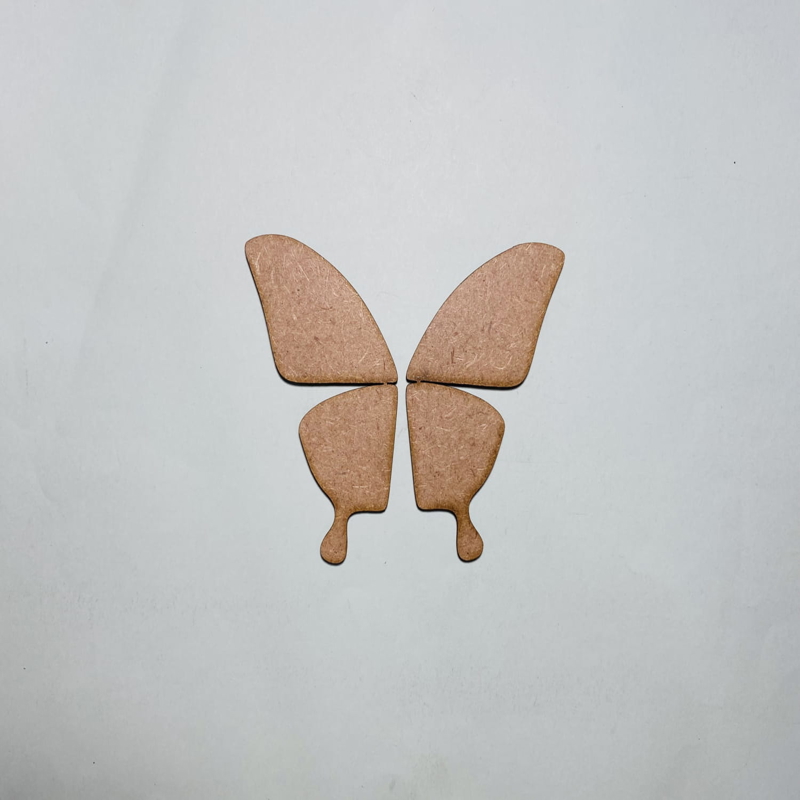 طرح بال پروانه طرح چوب مناسب برای استفاده در دستگاه های cnc چوب و cnc لیزر - laser cut butterfly wings shape wood craft cutout cdr file