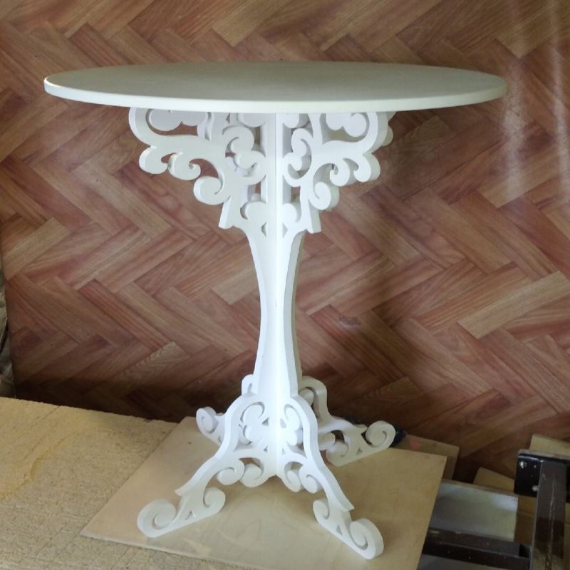 طرح میز جلو مبلی طرح گل مناسب برای استفاده در دستگاه های cnc چوب و cnc لیزر - laser cut furniture coffee table home decor cdr file