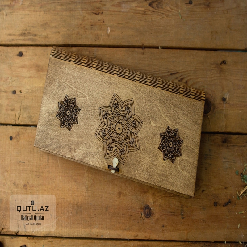طرح جعبه سیگار چوبی مناسب برای استفاده در دستگاه های cnc چوب و cnc لیزر - laser cut wood cigar case cdr file