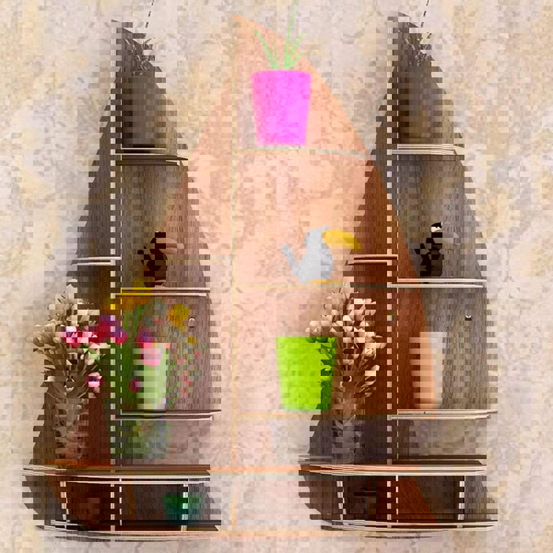 طرح قفسه دیواری شناور قایق بادبانی مناسب برای استفاده در دستگاه های cnc چوب و cnc لیزر - laser cut sailboat floating wall mounted storage shelf dxf file