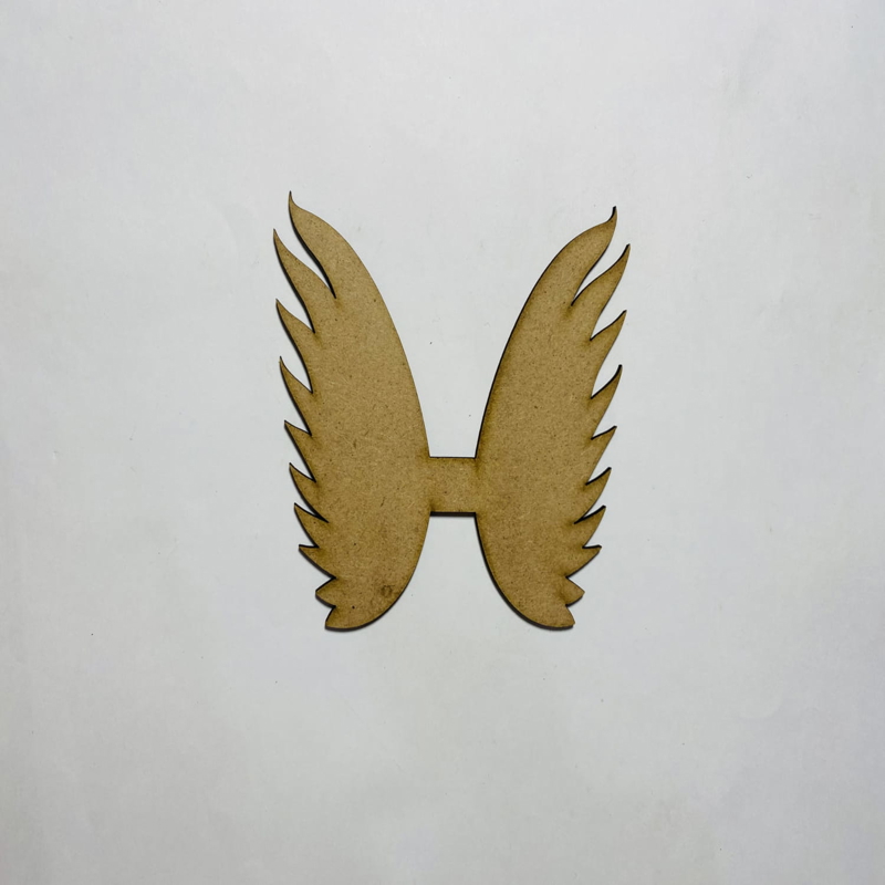 طرح بال فرشته طرح چوب مناسب برای استفاده در دستگاه های cnc چوب و cnc لیزر - laser cut wood angel wings cutout angel wings shape cdr file