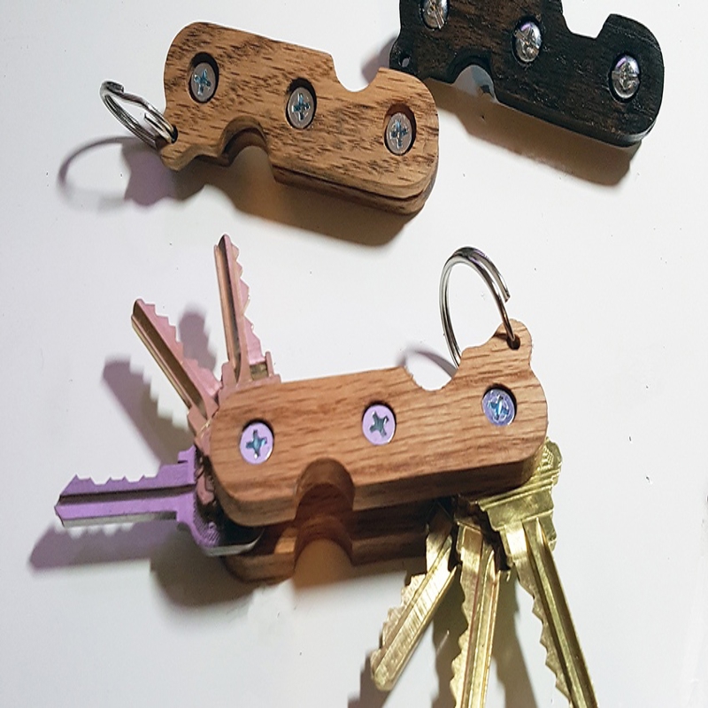 طرح حلقه کلید ارتش سوئیسی مناسب برای استفاده در دستگاه های cnc چوب و cnc لیزر - laser cut swiss army key ring cdr file