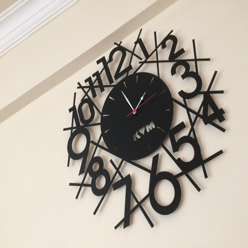 طرح ساعت دیواری مناسب برای استفاده در دستگاه های cnc چوب و cnc لیزر - wall clock design dxf file