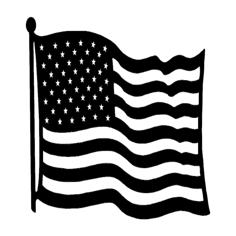 طرح پرچم آمریکا مناسب برای استفاده در دستگاه های cnc چوب و cnc لیزر - us flag dxf file