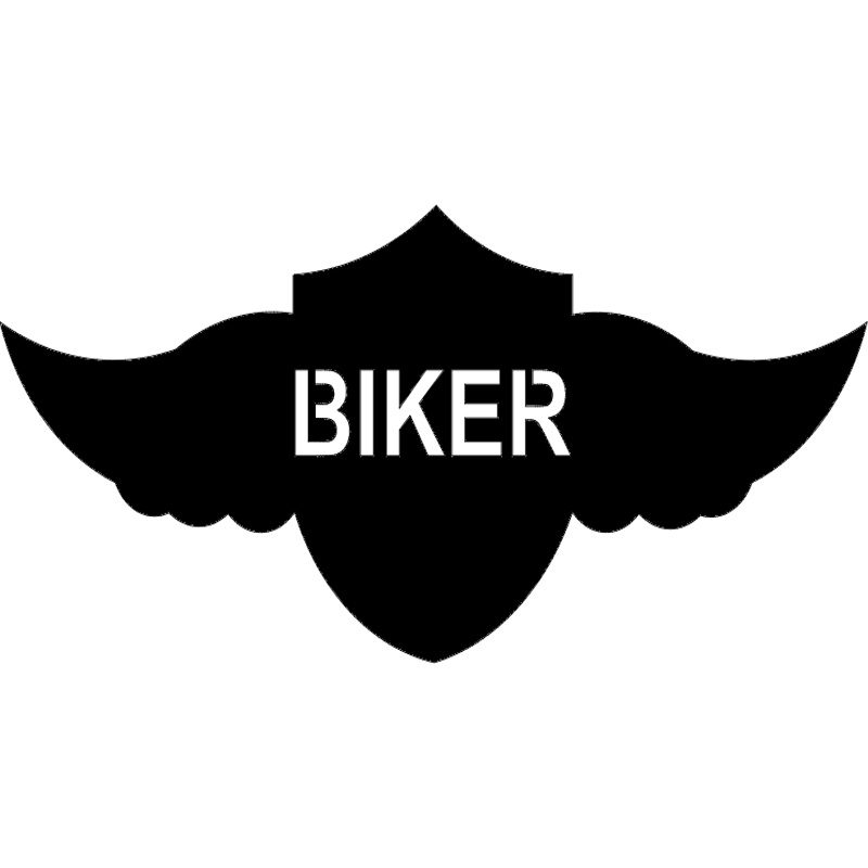 طرح موتورسوار سپر بالدار مناسب برای استفاده در دستگاه های cnc چوب و cnc لیزر - winged shield biker dxf file