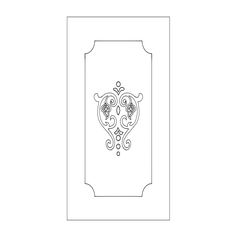 طرح های درب با مناسب برای استفاده در دستگاه های cnc چوب و cnc لیزر - patterns for door dxf file