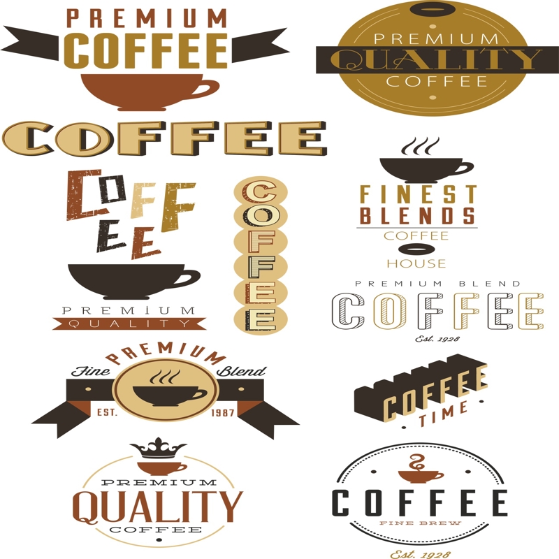 طرح مجموعه وکتور قهوه مناسب برای استفاده در دستگاه های cnc چوب و cnc لیزر - coffee vector set cdr file