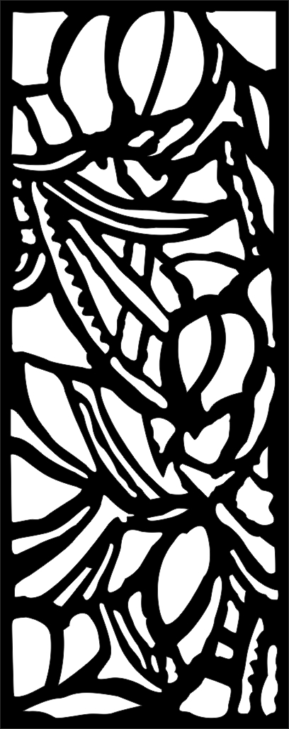 طرح فایل وکتور گل‌های انتزاعی مناسب برای استفاده در دستگاه های cnc چوب و cnc لیزر - abstract floral vector cdr file
