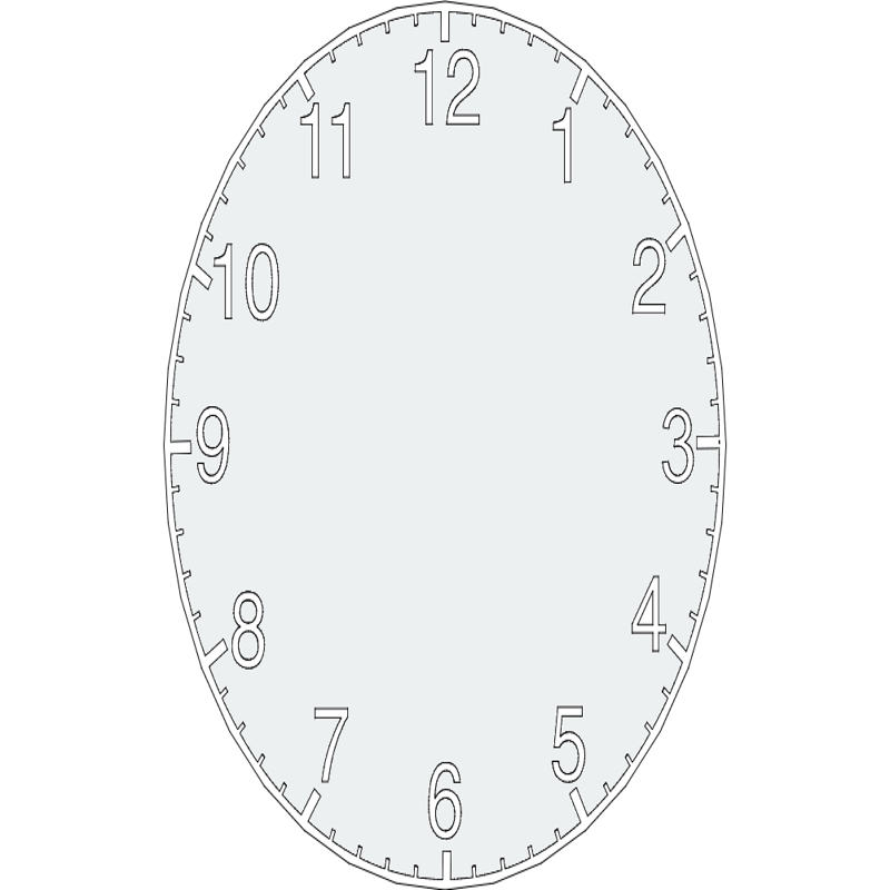 طرح ساعت مناسب برای استفاده در دستگاه های cnc چوب و cnc لیزر - clock design dxf file