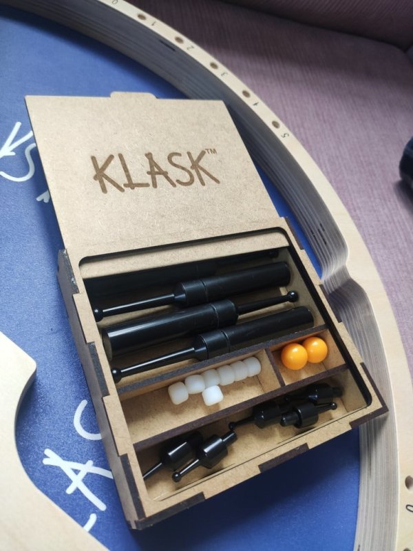 طرح سازمان دهنده کلاسک ۴ مناسب برای استفاده در دستگاه های cnc چوب و cnc لیزر - laser cut klask 4 organizer