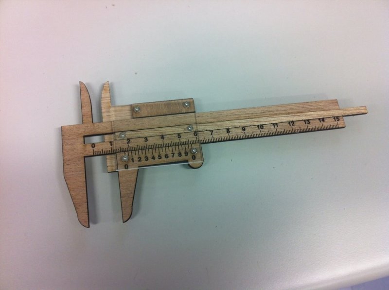 طرح ورنیه مناسب برای استفاده در دستگاه های cnc چوب و cnc لیزر - laser cut vernier svg file
