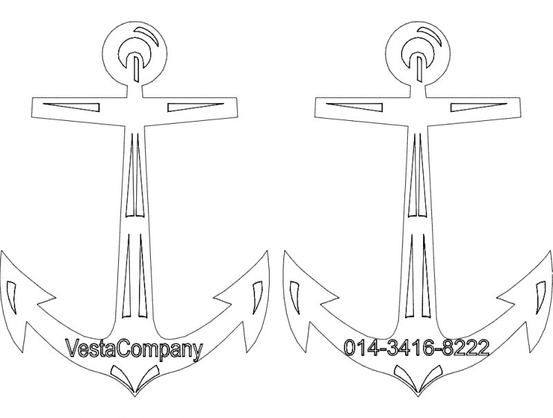 طرح آنکورا وست مناسب برای استفاده در دستگاه های cnc چوب و cnc لیزر - ancora vesta dxf file
