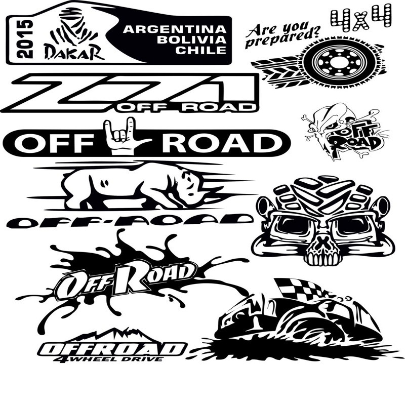 طرح مجموعه وکتور آفرود مناسب برای استفاده در دستگاه های cnc چوب و cnc لیزر - offroad vector pack cdr file
