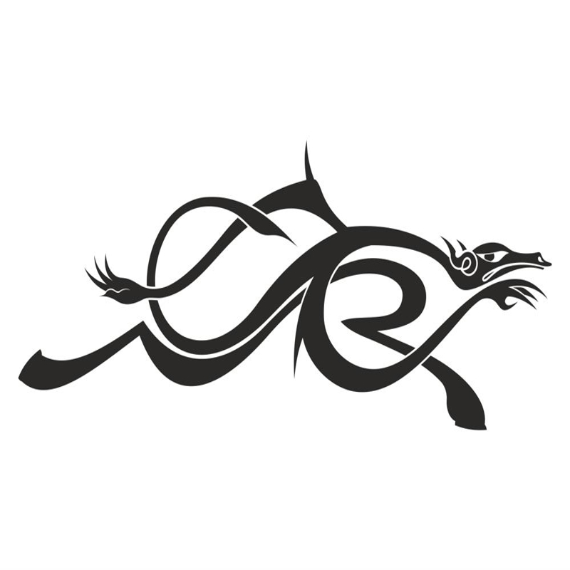 طرح فایل وکتور خالکوبی نماد اژدها مناسب برای استفاده در دستگاه های cnc چوب و cnc لیزر - dragon symbol tattoos vector cdr file
