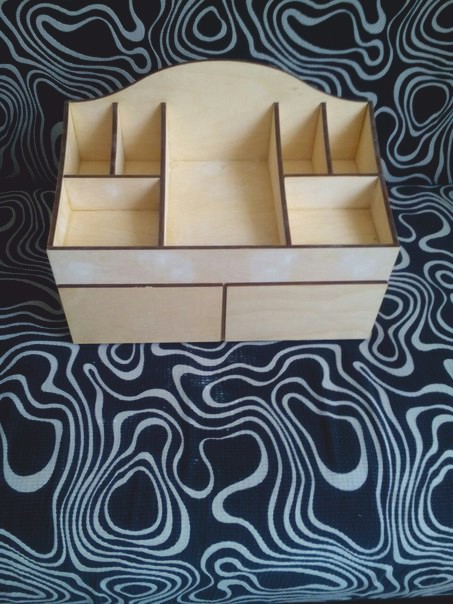 طرح میز آرایش مناسب برای استفاده در دستگاه های cnc چوب و cnc لیزر - desk organizer dxf file