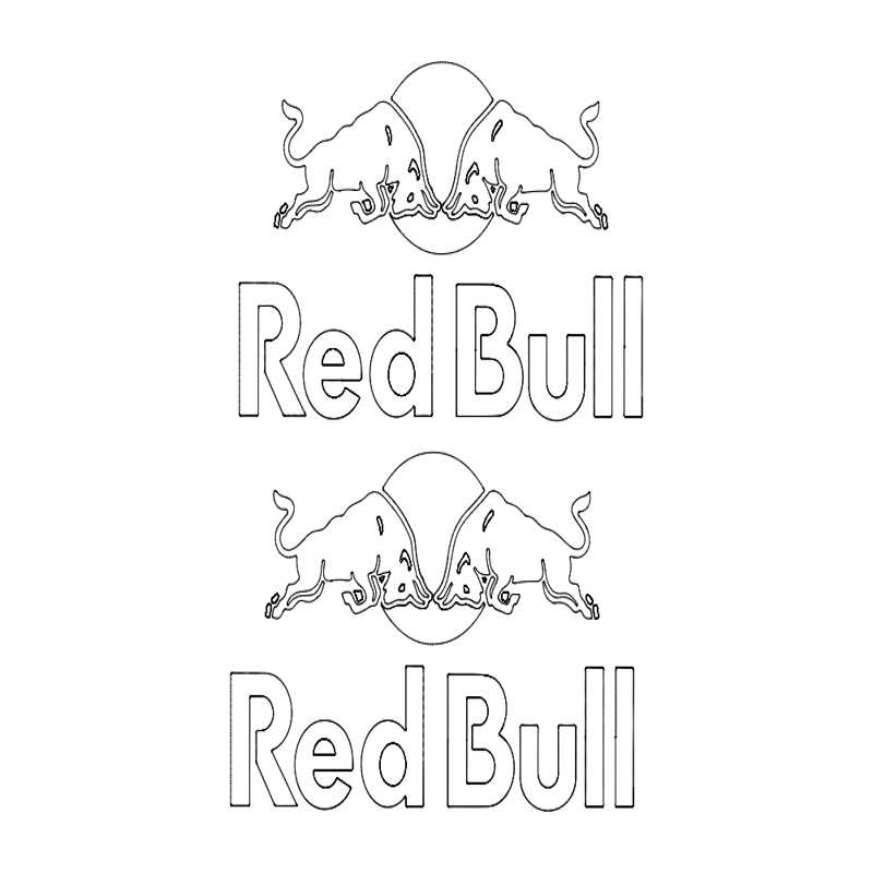 طرح رد بول مناسب برای استفاده در دستگاه های cnc چوب و cnc لیزر - red bull dxf file