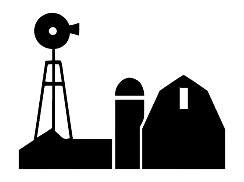 طرح انبار مزرعه مناسب برای استفاده در دستگاه های cnc چوب و cnc لیزر - farm barn dxf file