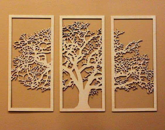 طرح تابلو درخت مناسب برای استفاده در دستگاه های cnc چوب و cnc لیزر - Design and vector for CNC machine