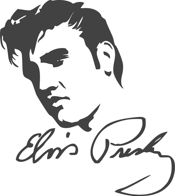 طرح الویس پریسلی مناسب برای استفاده در دستگاه های cnc چوب و cnc لیزر - elvis presley dxf file