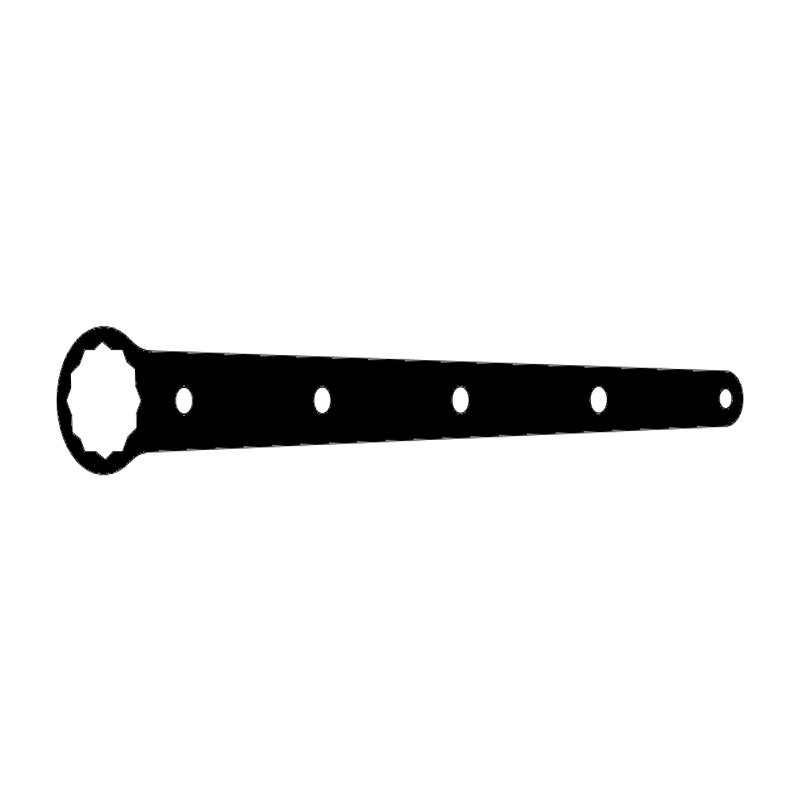 طرح آچار فرانسه مناسب برای استفاده در دستگاه های cnc چوب و cnc لیزر - hitchwrench dxf file