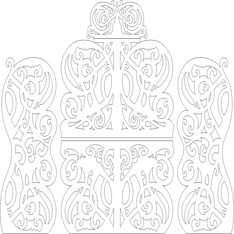 طرح دکور پرده عروسی مناسب برای استفاده در دستگاه های cnc چوب و cnc لیزر - wedding screen decor laser cut cdr file
