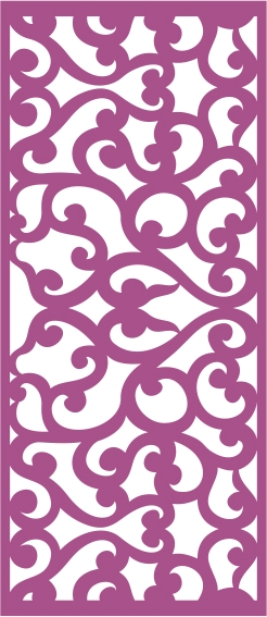 طرح پنل وکتور بدون درز شماره ۲۳۵ مناسب برای استفاده در دستگاه های cnc چوب و cnc لیزر - laser cut vector panel seamless 235 cdr file